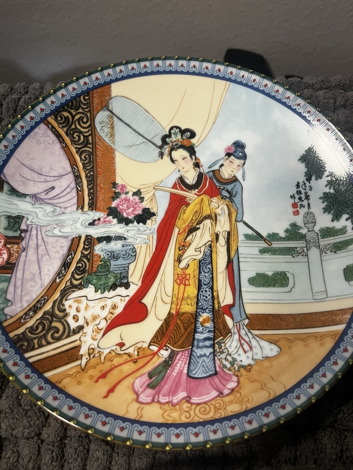 Collectable 1985-1987 Imperial Jingdezhen Porcelain Plates Set Of 6