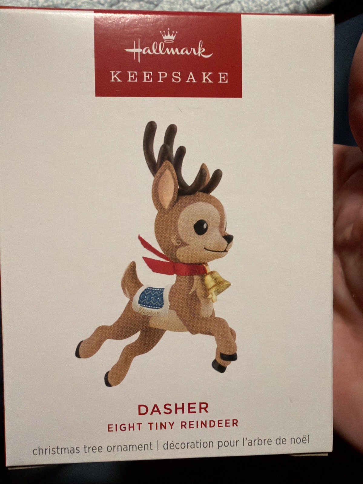 NEW 2025 Hallmark DASHER 1st Eight Tiny Reindeer ornament #1 in series RARE MINT