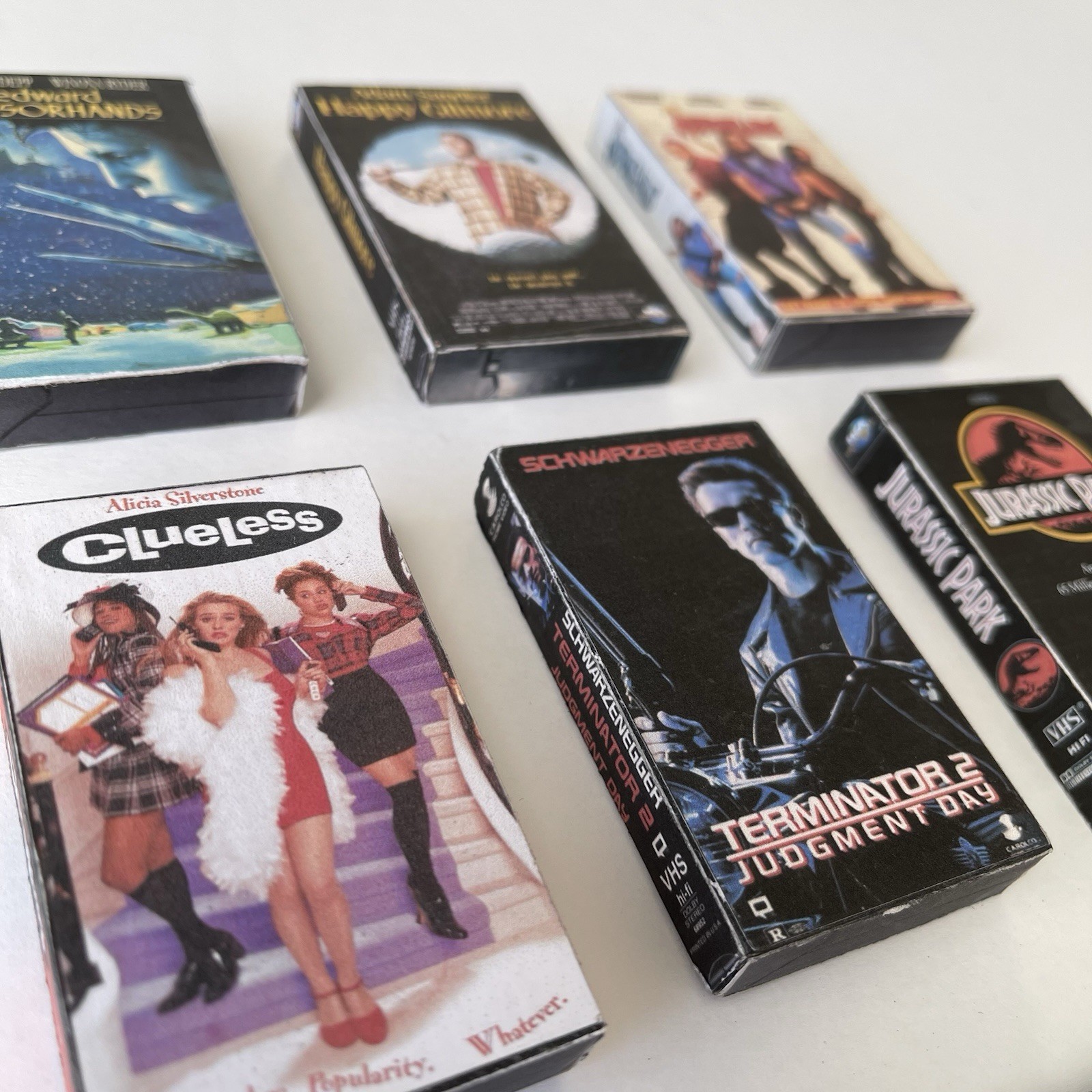 Retro 3D 90’s Movies Mini VHS Refrigerator Magnets