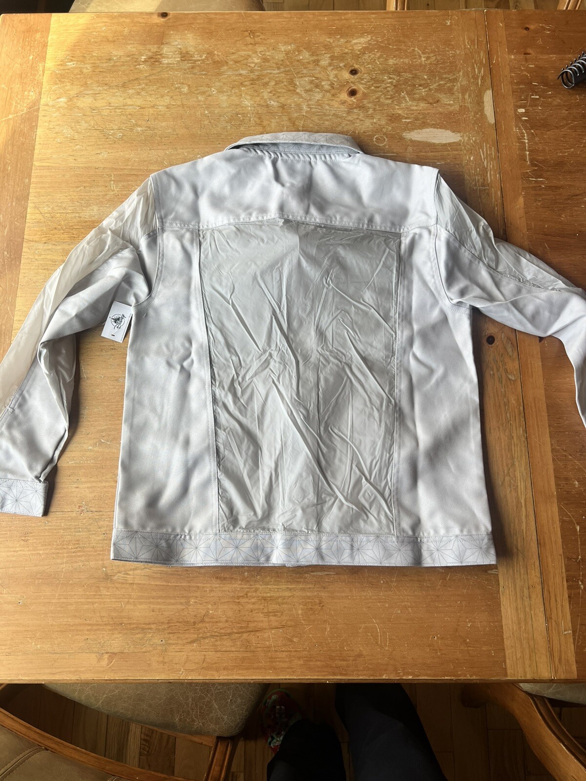 Epcot Windbreaker Jacket Button Up Geometric Print Lightweight Small