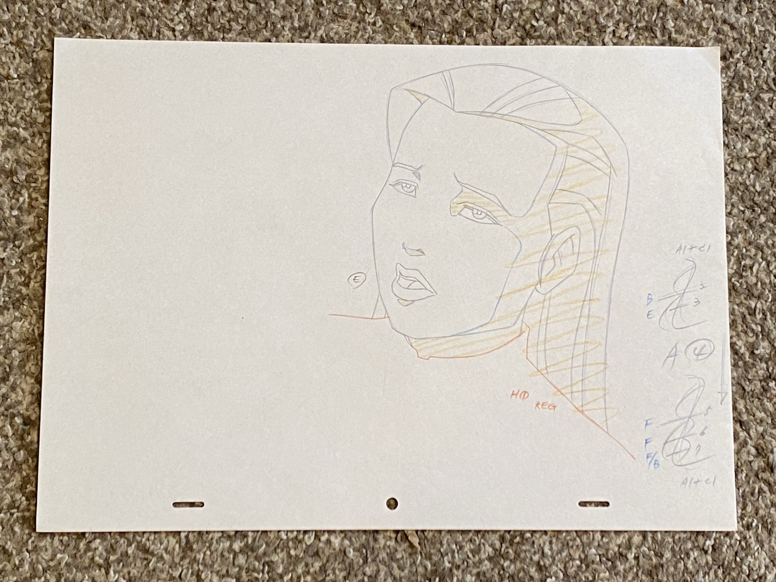 10 Marvel Animation Production Drawings Ultimate Spider-Man TV Series Lot 3