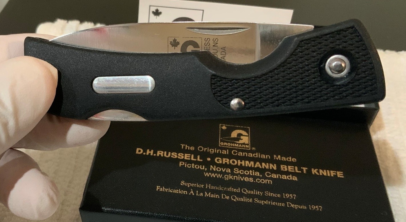 Grohmann Featherweight (Black Svelte) Folding Knife Zytel (FRN) Handle