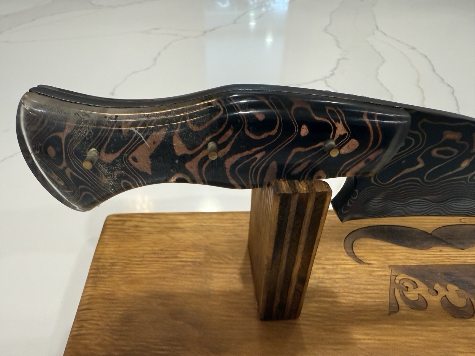 Brazilian Knife Shark Tiger 790 layers. Forged from Carbon Steel.