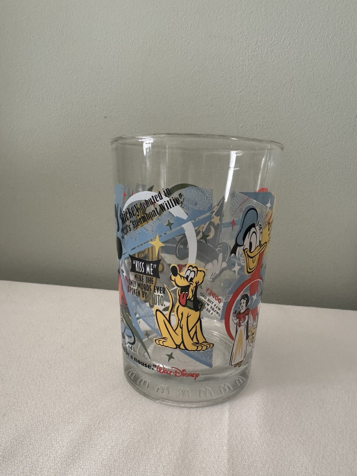 McDonalds Disney 100 Years of Magic Glasses Set of 3 Mickey Pinocchio Goofy