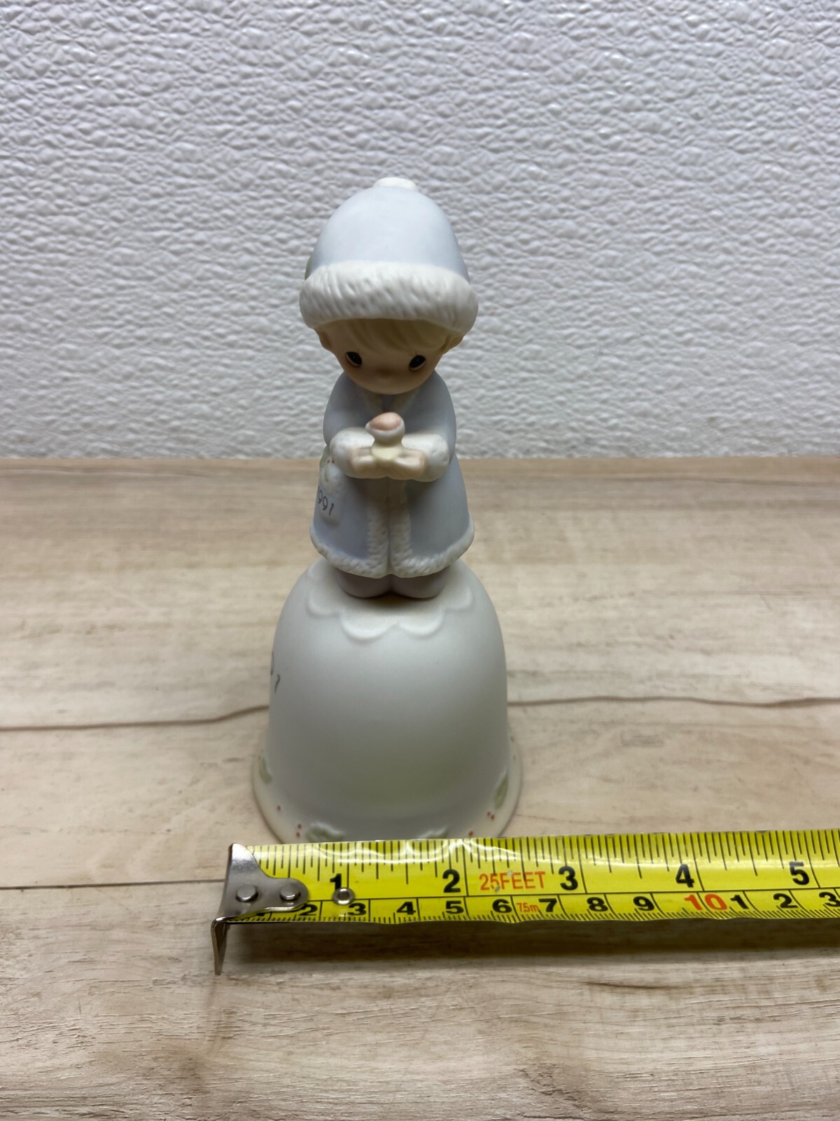 Vtg 1991 Enesco Precious Moments May Your Christmas Be Merry Porcelain Bell