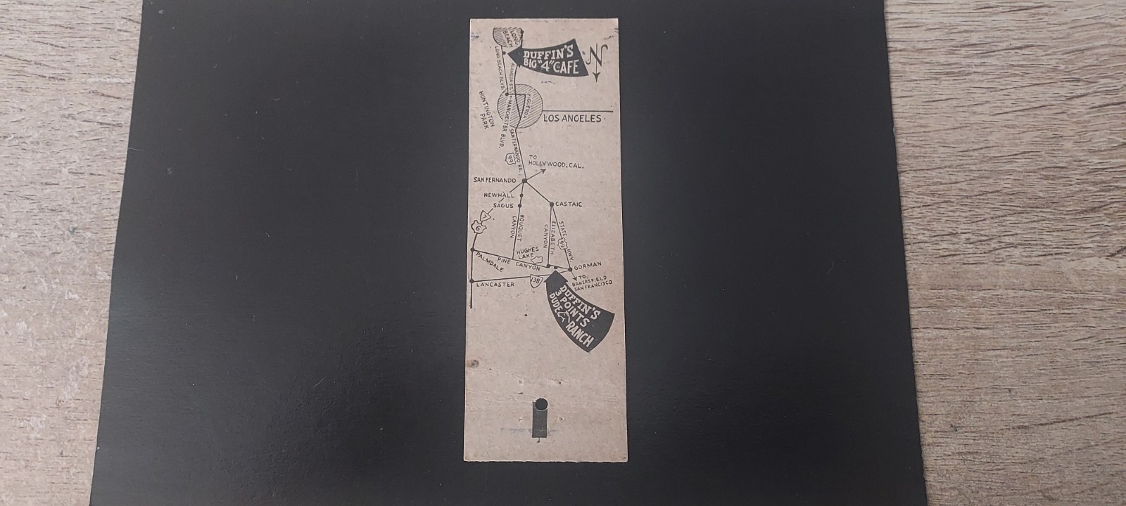DUFFIN’S BIG 4 CAFE & “3“ POINTS DUDE RANCH CALIFORNIA MATCHBOOK COVER