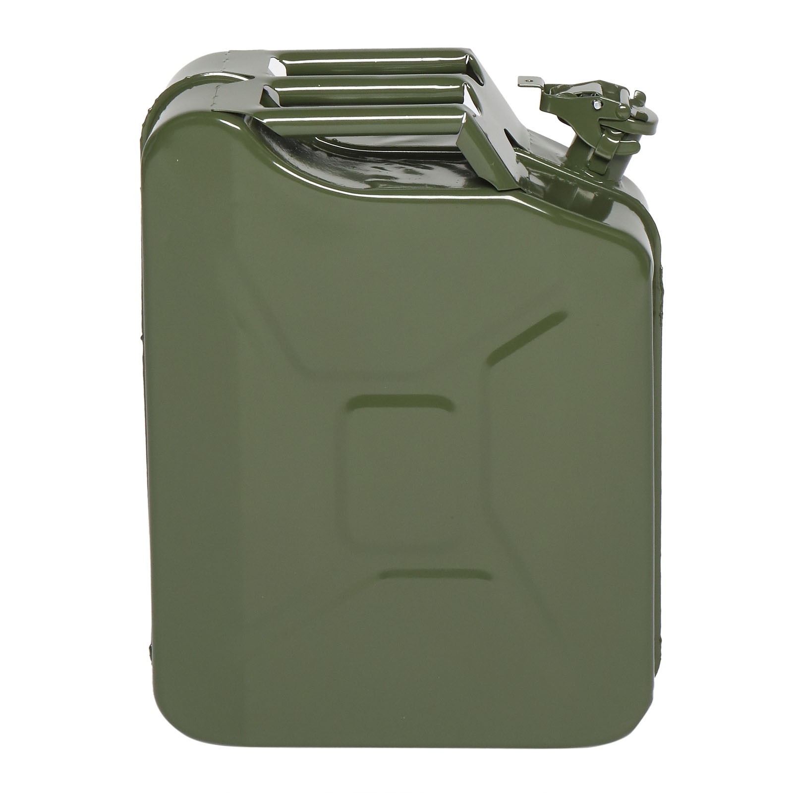 20L Portable Fuel Storage Can, Army Green Petrol Diesel Container with Spout