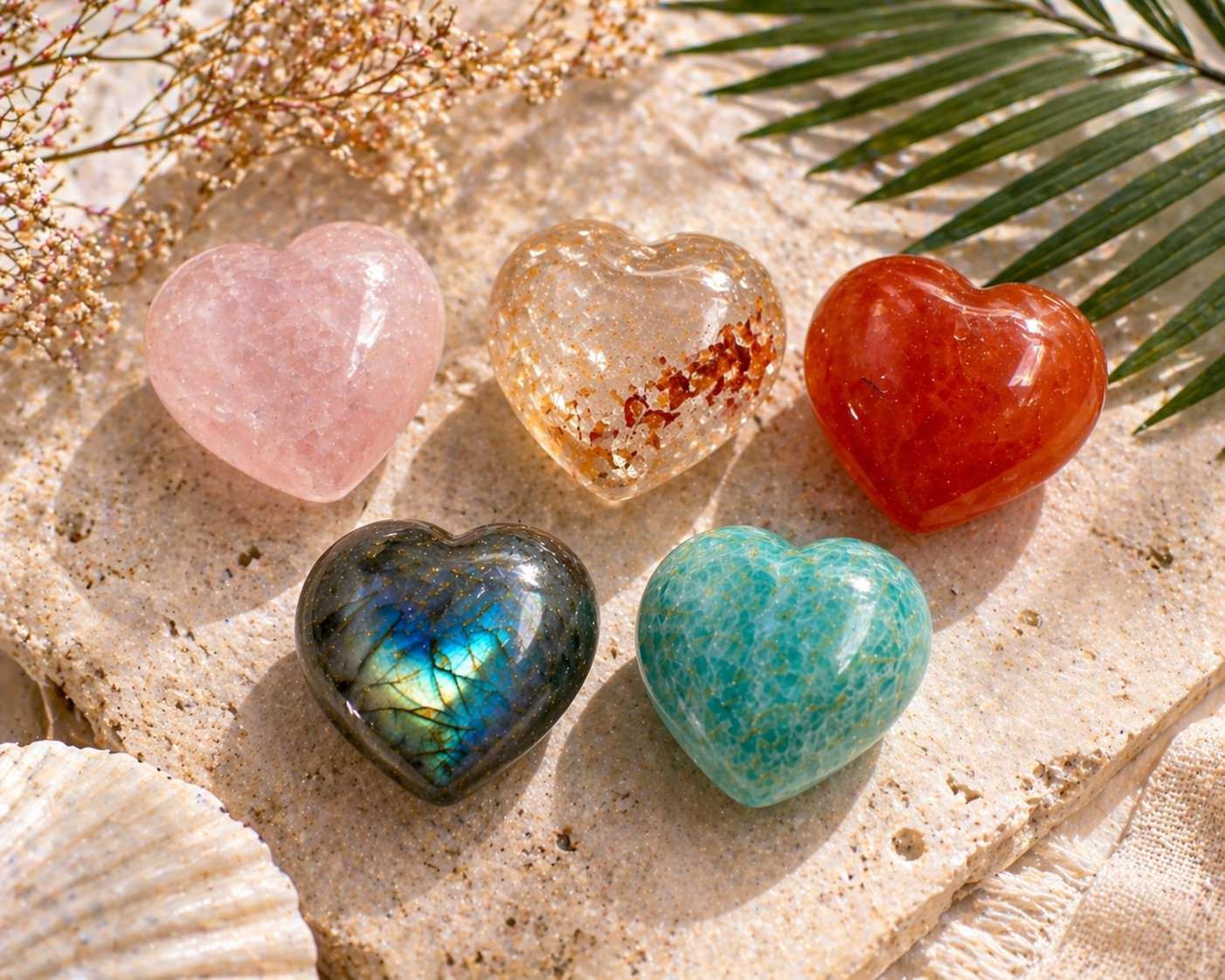 10KG Mixed Mini Crystal Heart Bulk Lot – Multicolor Mini Heart Crystal