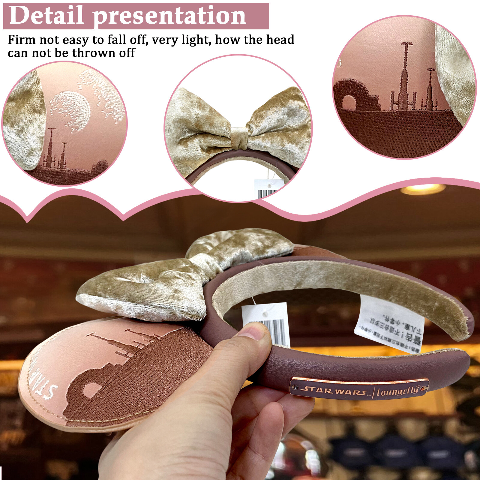 Disney Parks Star Wars Sands of Tatooine Loungefly Minnie Ears Mickey Headband