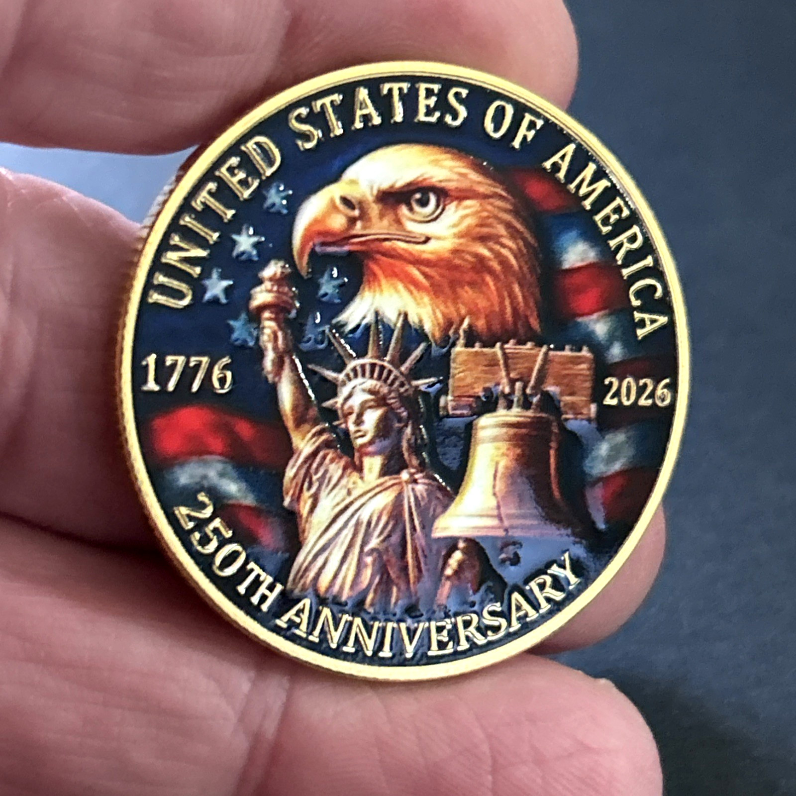 *250TH ANNIVERSARY* UNITED STATES OF AMERICA 1776-2026 Commemorative Coin Medal