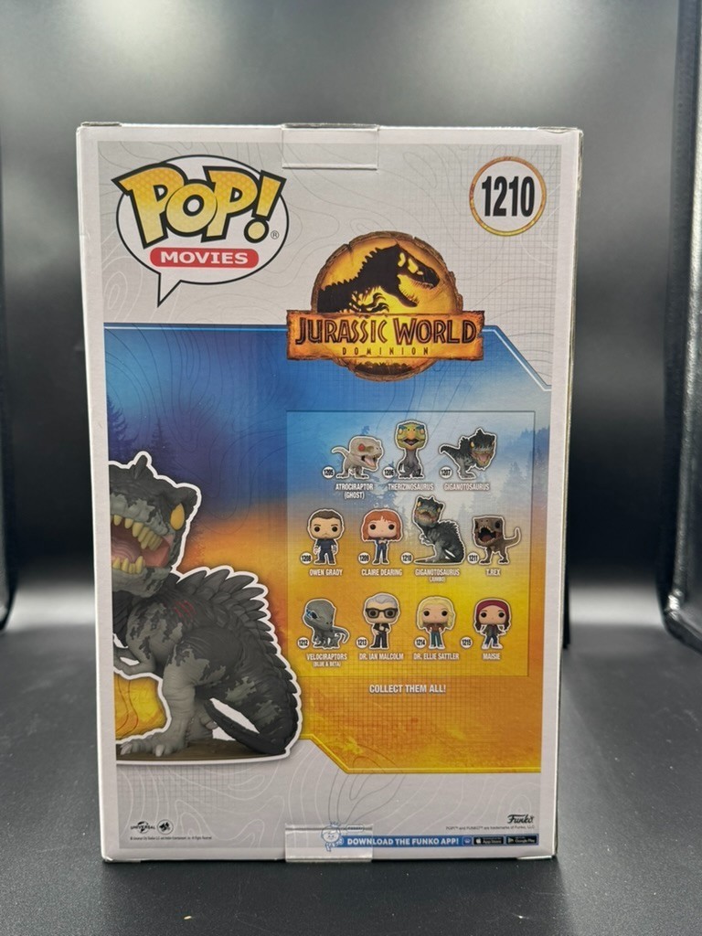 Funko Pop! Jurassic World: Giganotosaurus #1210 Item# 55376 w/ Protector