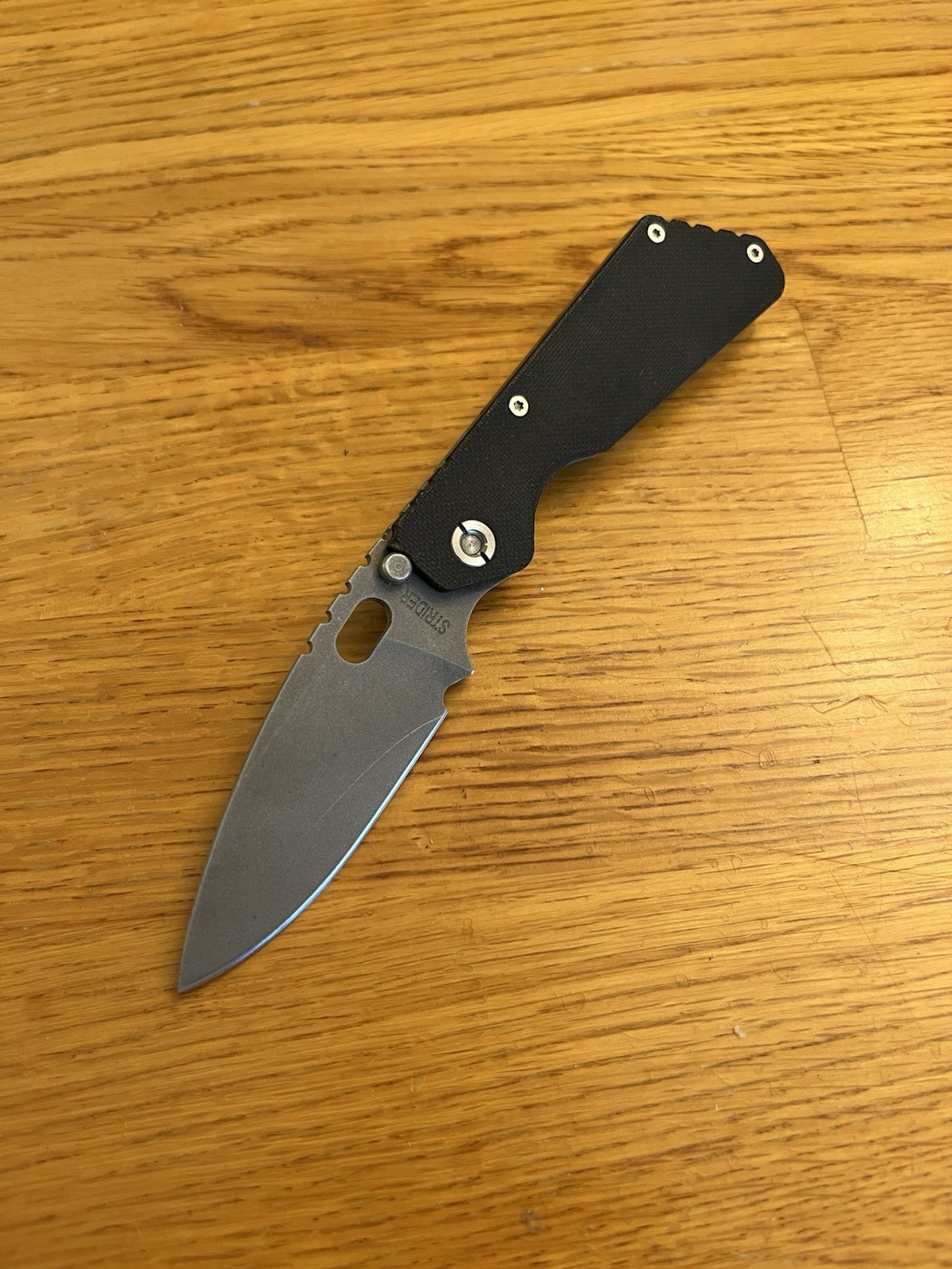 STRIDER Knives PT USA Made Folding Pocket Knife EDC Titanium Frame Lock Black