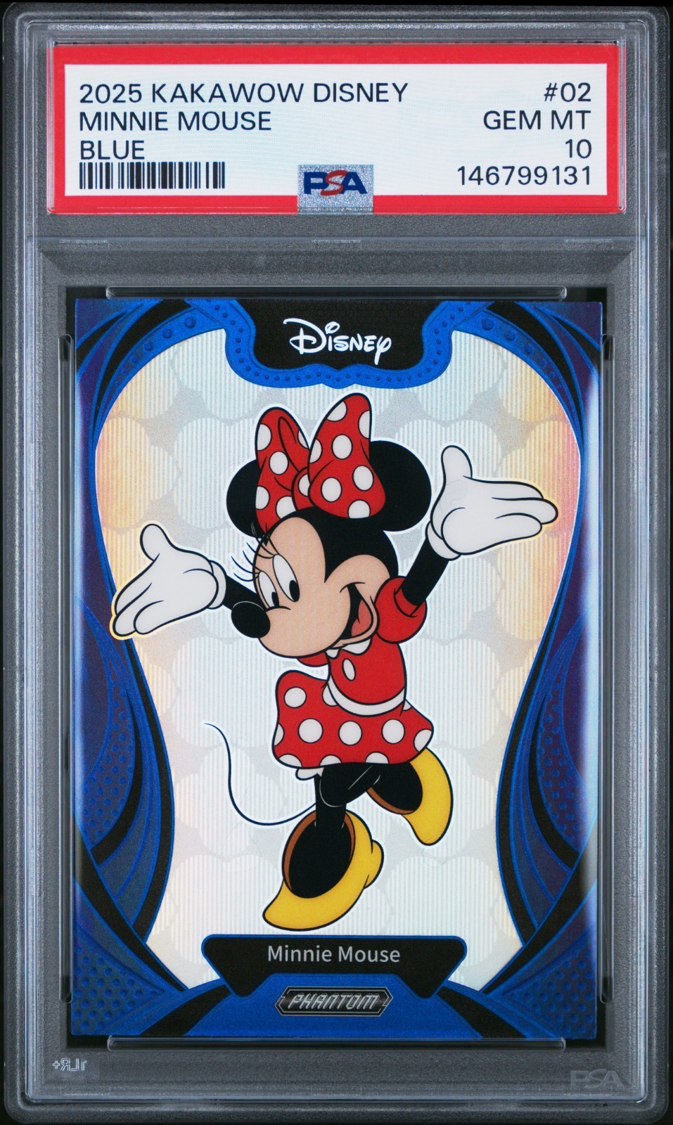 MINNIE MOUSE 2025 KAKAWOW PHANTOM DISNEY BLUE SP 35/175 PSA 10 GEM MINT