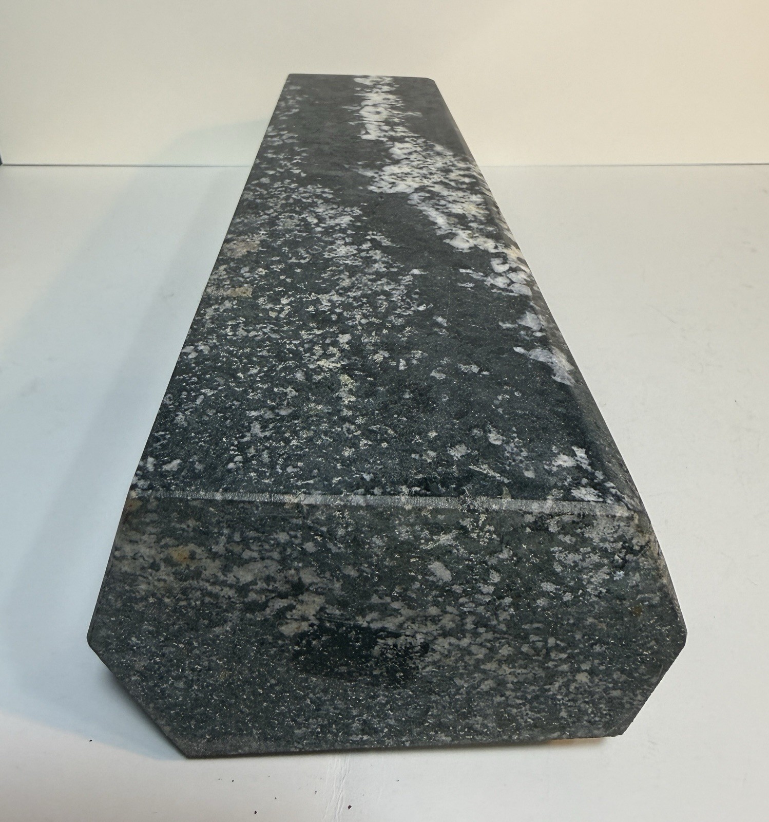 Large Indigo Gabbro Crystal Tower. Polished Mystic Merlinite Statement Piece.