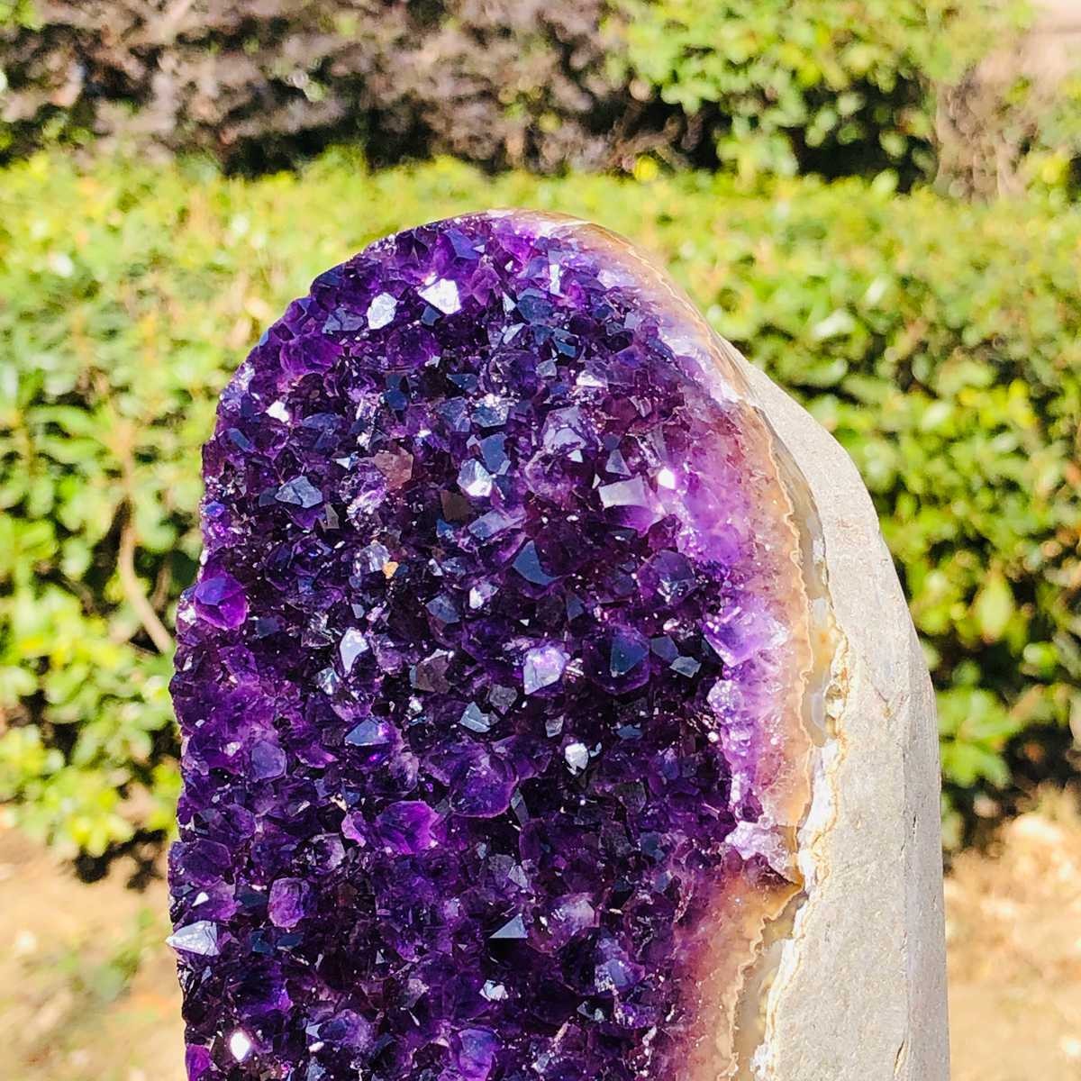 1210g Natural Amethyst Geode Mineral Specimen Crystal Quartz Energy Decoration