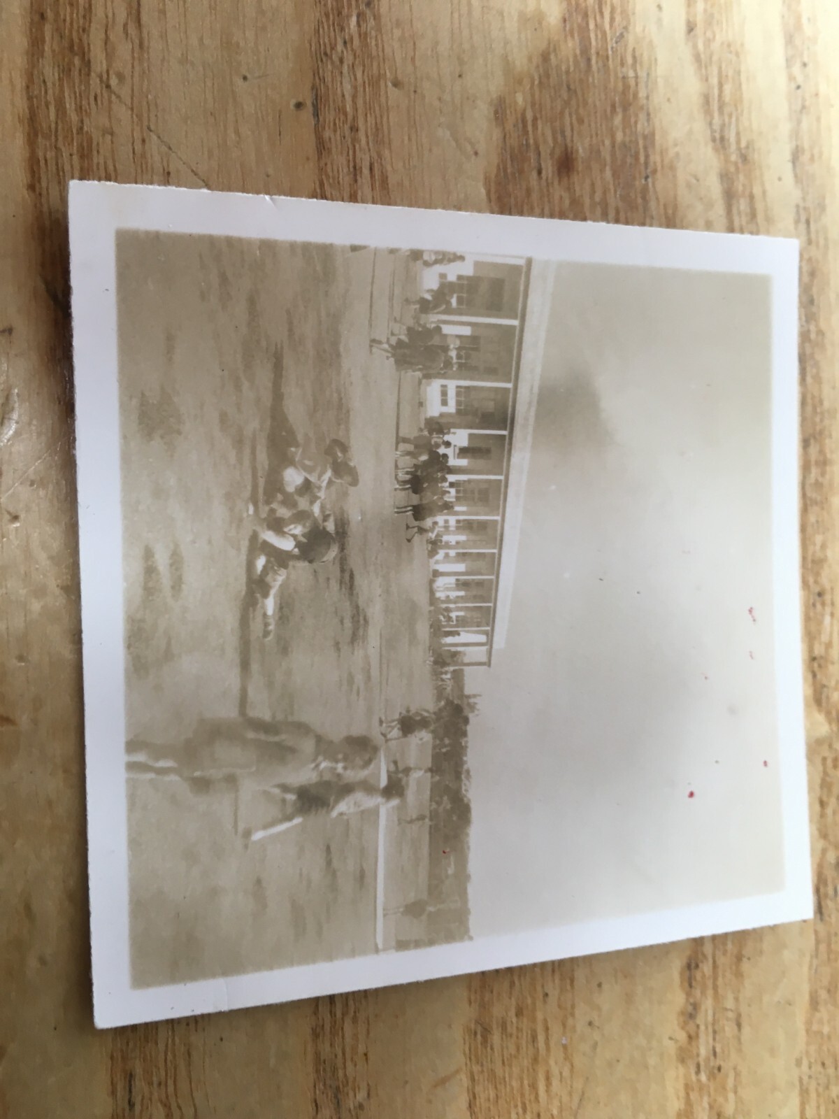 MALTA SCHOOL pupils RAF LUQA sepia faded small PHOTOGRAH 1961 6/6CM.