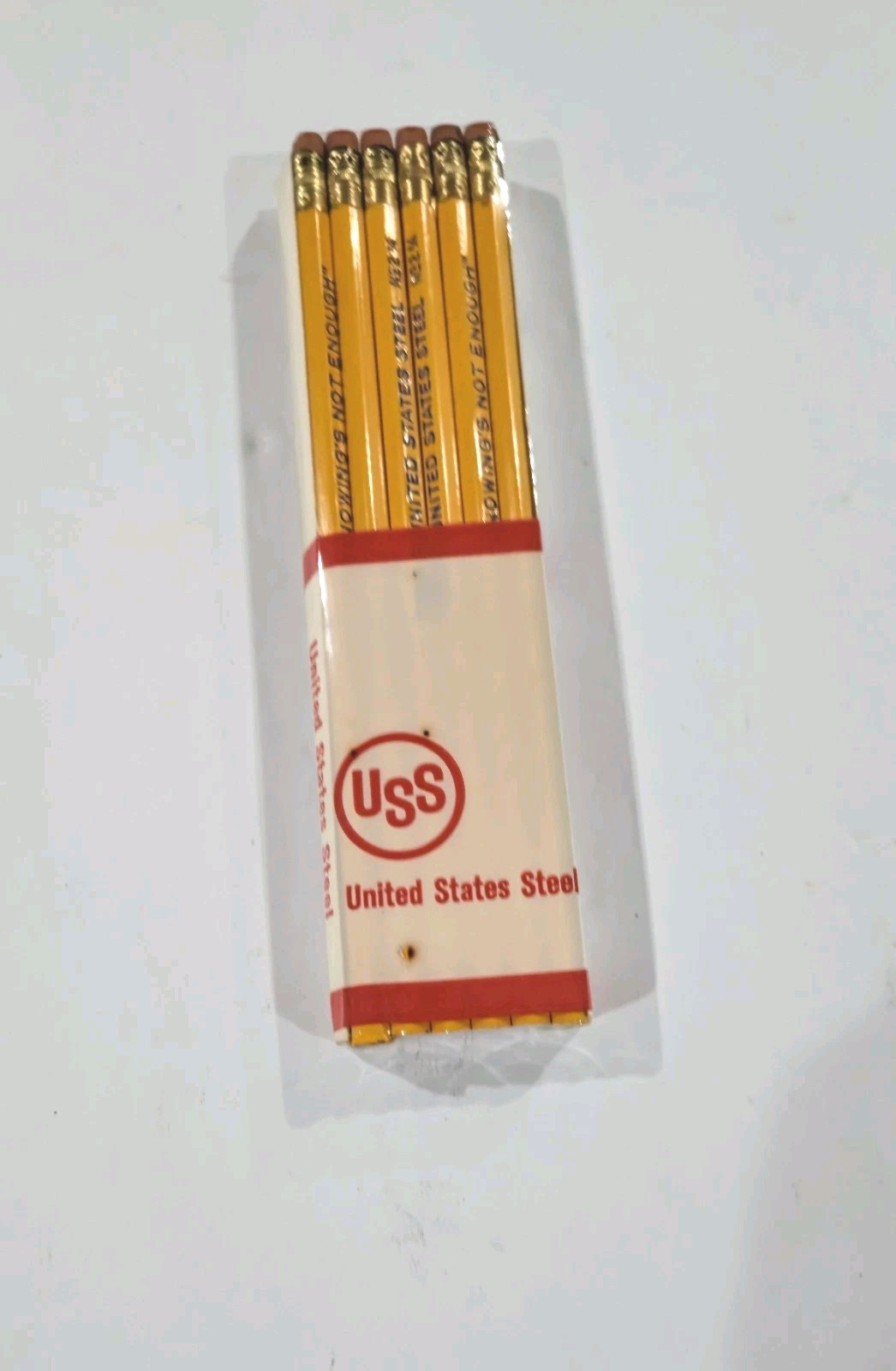 United States Steel USS New Old Stock No 2 Pencil 12 pc in Box Factory Sealed
