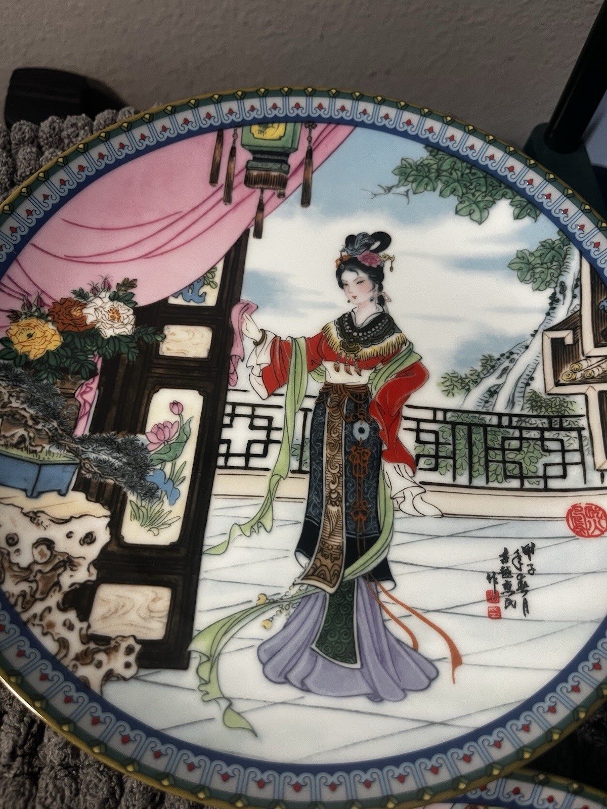 Collectable 1985-1987 Imperial Jingdezhen Porcelain Plates Set Of 6