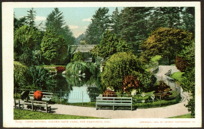 Lake Alvord Golden Gate Park San Francisco undivided back postcard 1900s