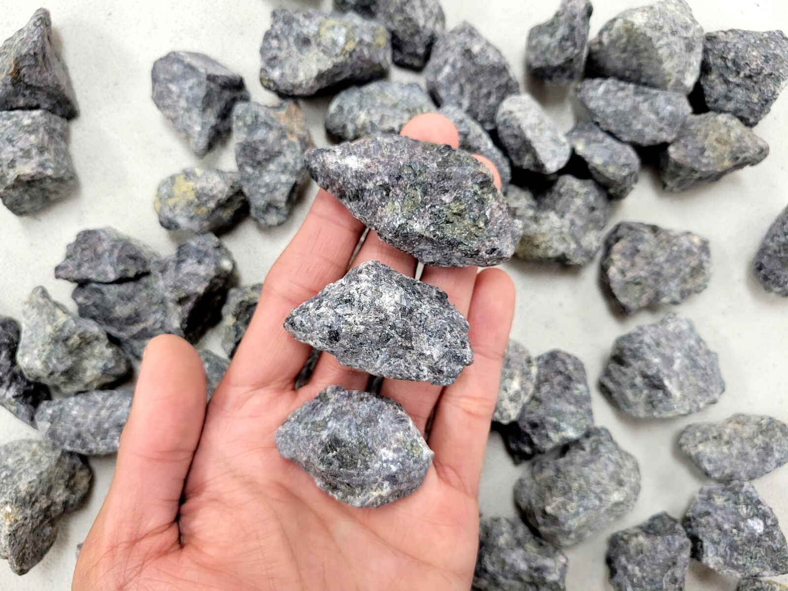Rough Indigo Gabbro Crystal Stones AKA Mystic Merlinite Bulk Natural Rocks