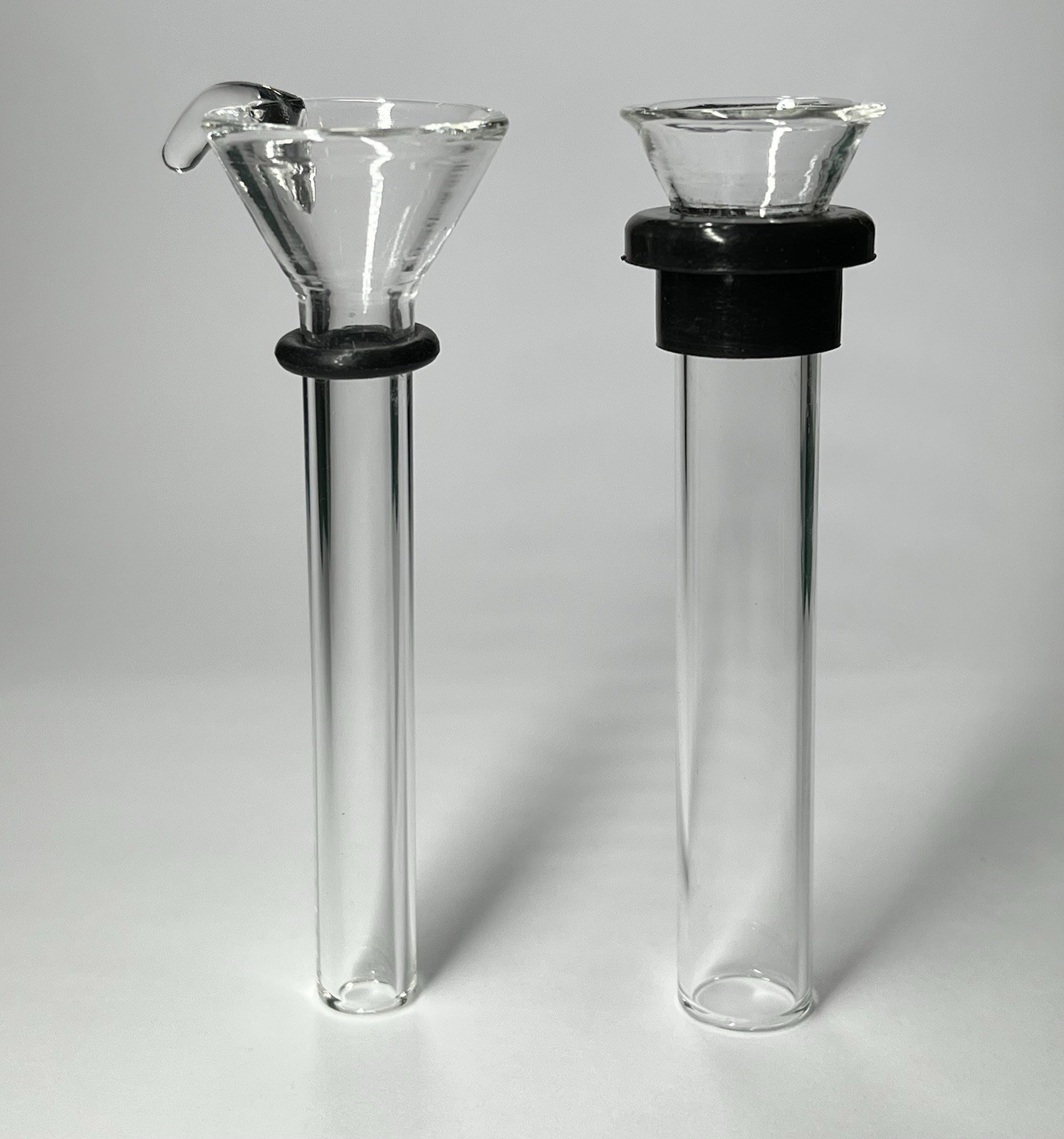 3″ Glass Downstem & Slider Bowl Set With Grommet, O-Ring For Tobacco Water Pipes