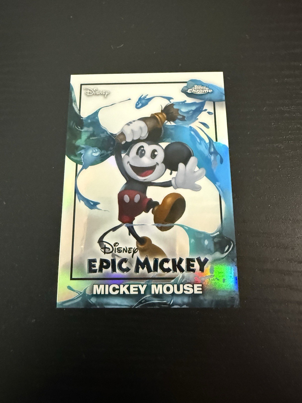 2026 Topps Disney Neon Chrome Epic Mickey EM-1 Mickey Mouse