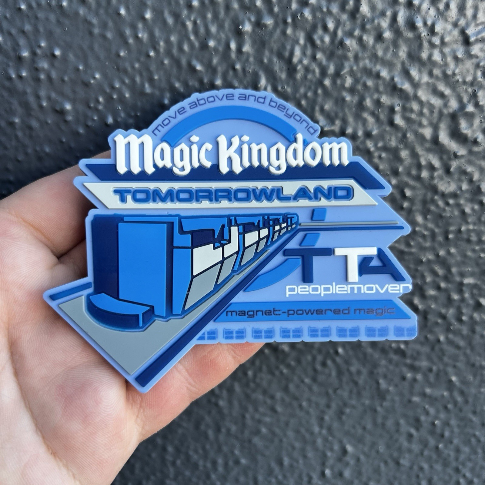 Disney Parks WDW Magic Kingdom Tomorrowland People Mover Magnet 4″ x 3 1/2″ NEW