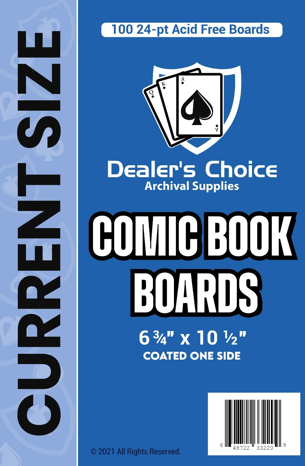 CURRENT/REGULAR Comic Book Archival Boards – Dealer’s Choice – (bags sold sep.)