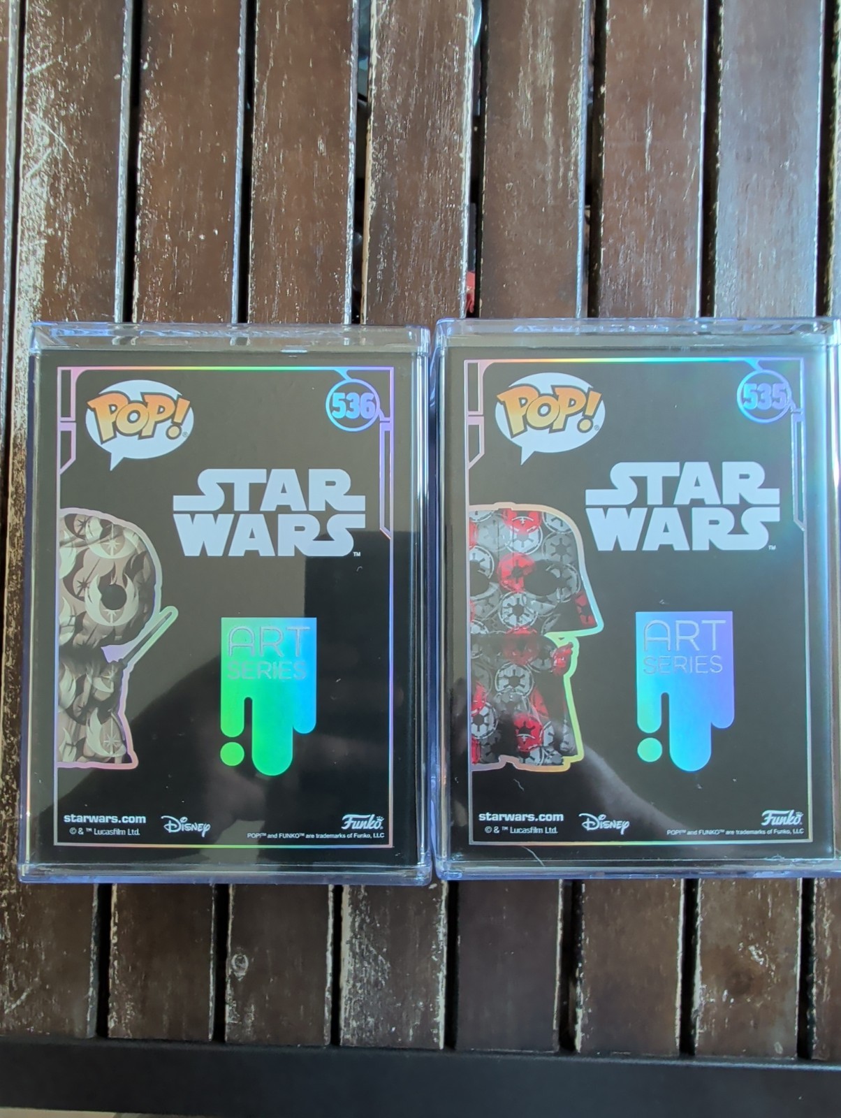 Funko Pop Star Wars Obi Wan #536 & Darth Vader #535 Art Series Target Exclusive