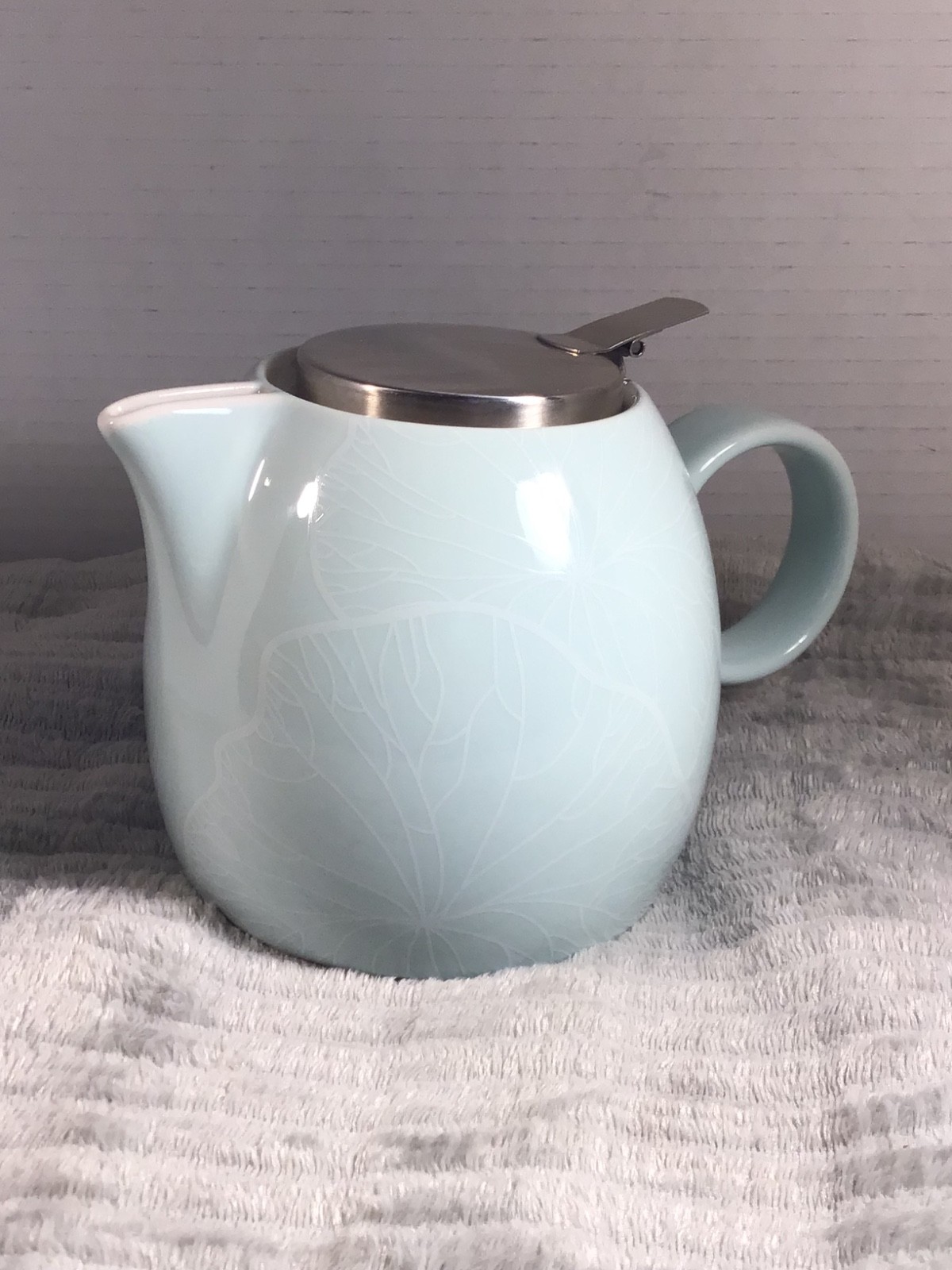 tea pots vintage Mint Green Ceramic Teapot with Stainless Steel Infuser Lid – Mo