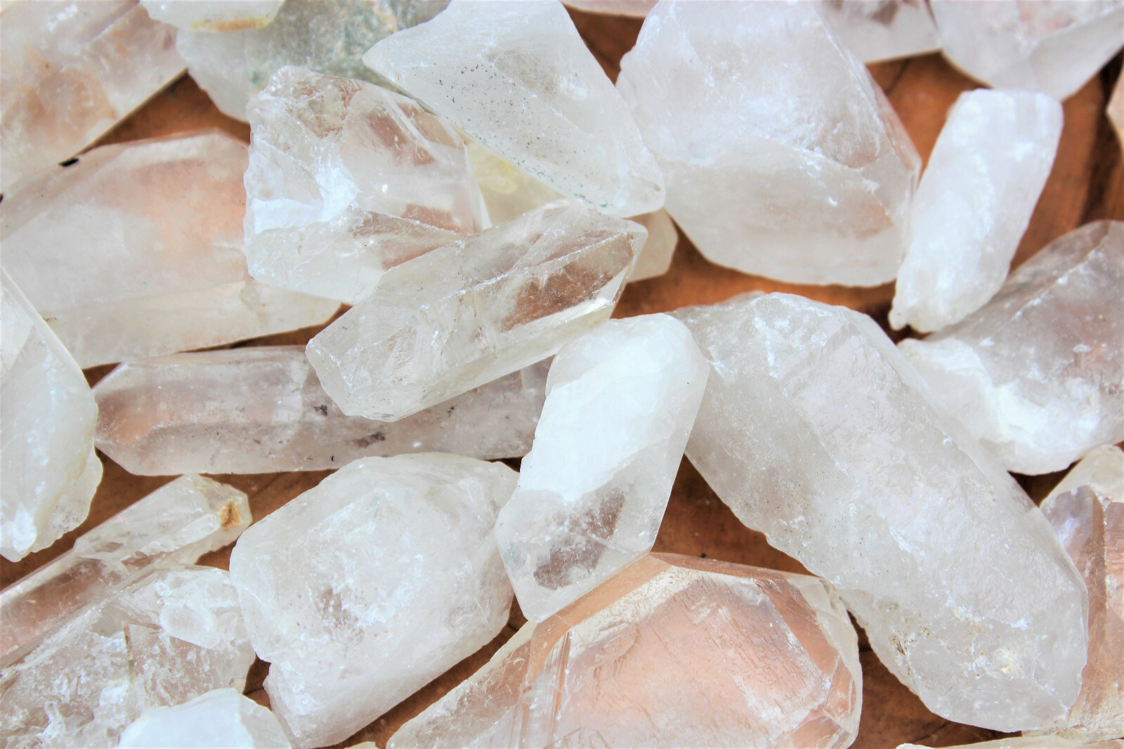 Bulk Wholesale 11 lb Lot CLEARANCE Natural Quartz Crystal Points (GREAT VALUE)