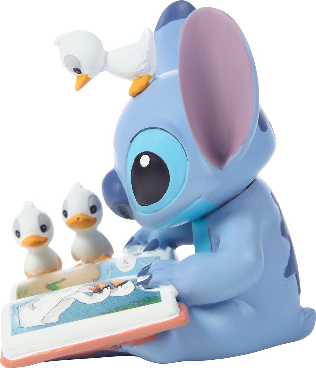❦ New PRECIOUS MOMENTS Disney Figurine STITCH STORYBOOK Ugly Duckling I’m Lost