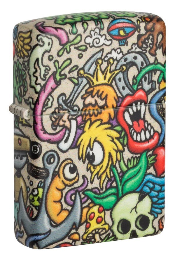 Zippo 48394 540 Color Wrap Tattoo Collage Design Windproof Pocket Lighter New
