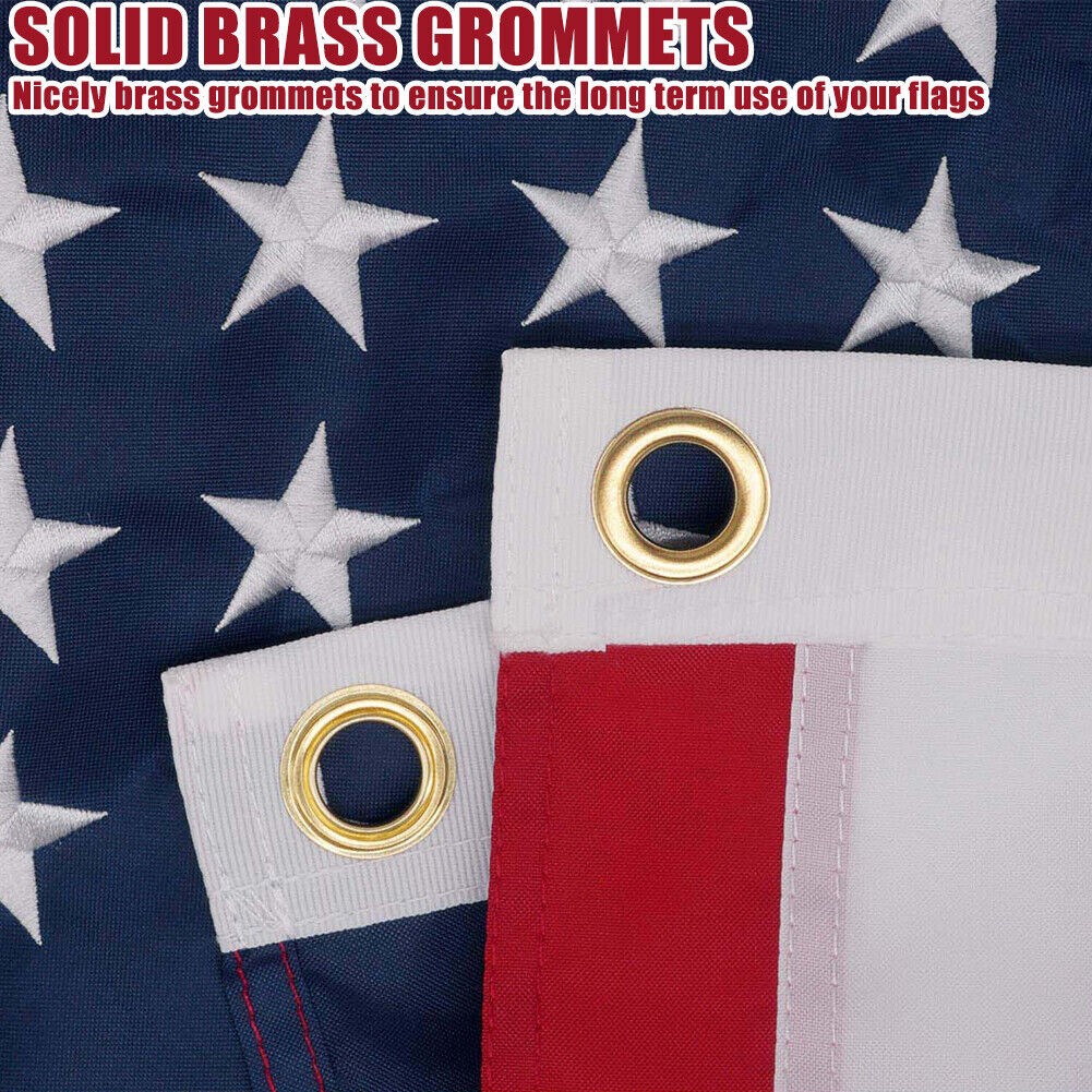 US American Flag 4×6 Made in Luxury Embroidered United States Flag Outdoor USA