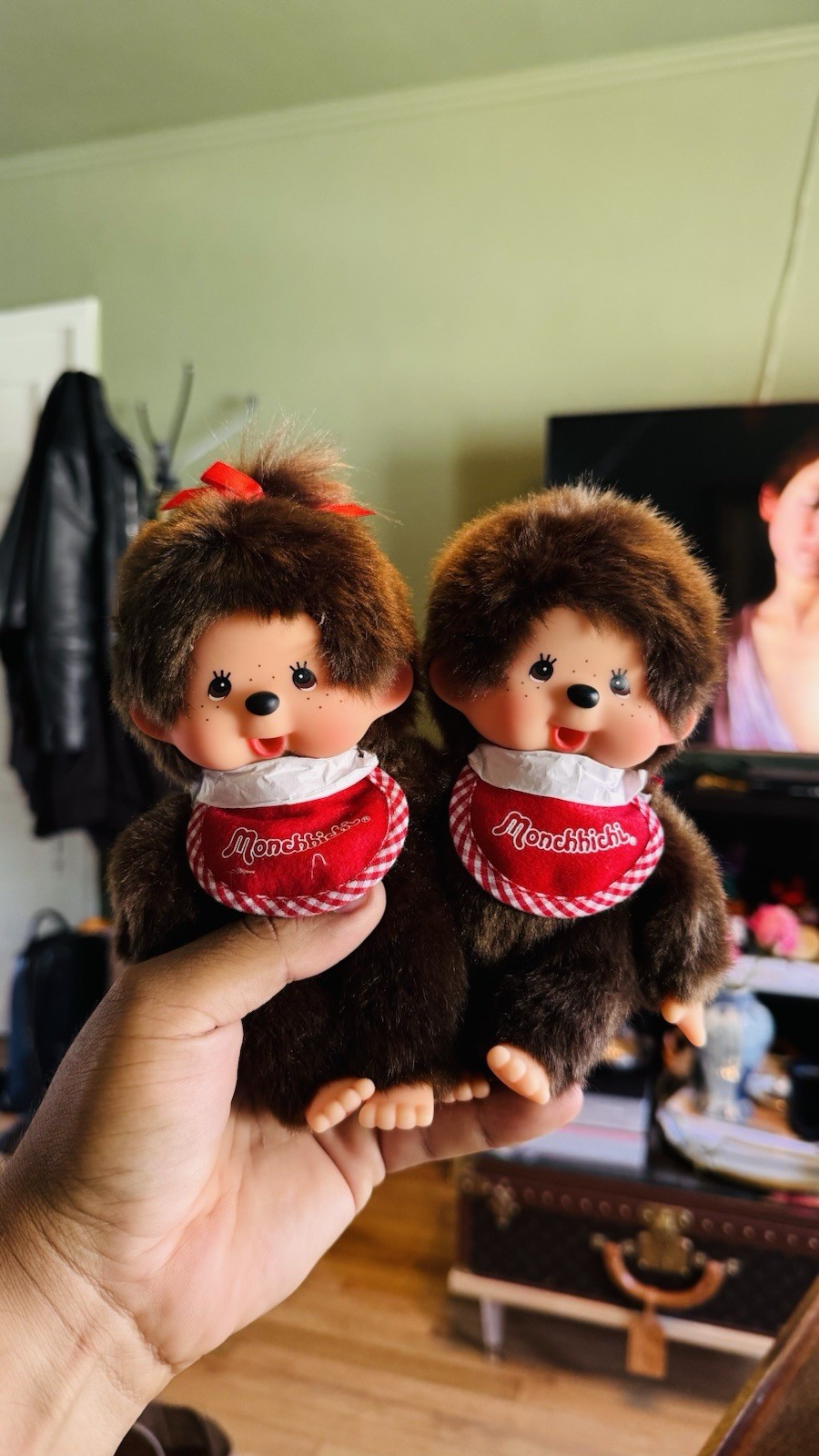 Monchichi Premium Standard S Brown Girls &Boy Plush Both