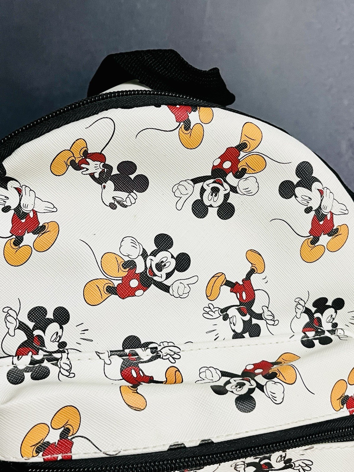 Disney Mickey Mouse Mini Backpack White All Over Print Loungefly Style Bioworld