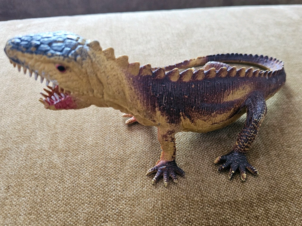 Vintage 1980 Large Imperial Dinosaur Lizard Plastic Figure Made In Hong Kong
