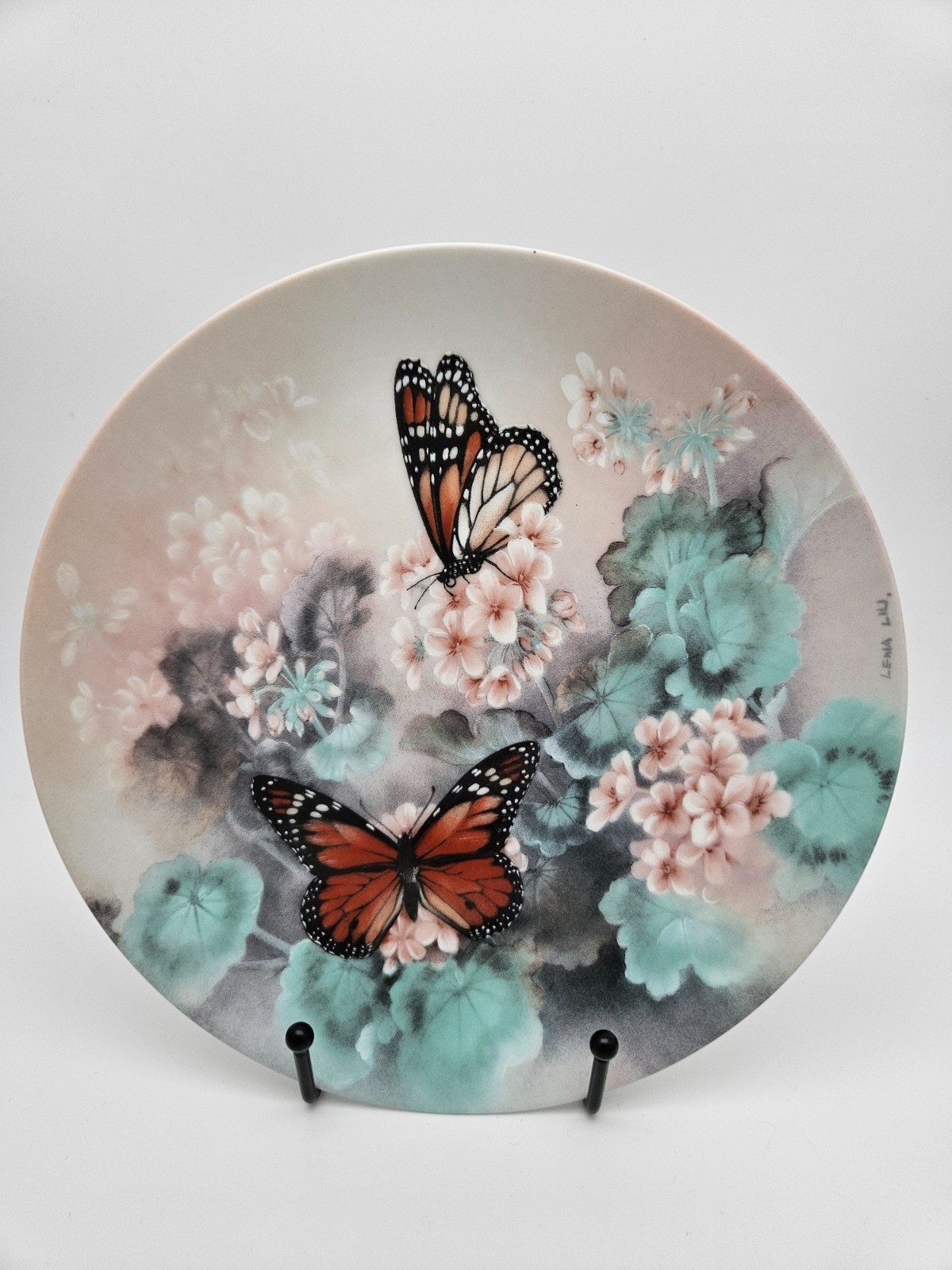 Monarch Butterflies Plate by Lena Liu – On Gossamer Wings Series 1988 W S George