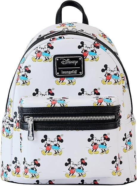 Loungefly Disney Parks Mickey Mouse Multi Color Mini Backpack, Never Used