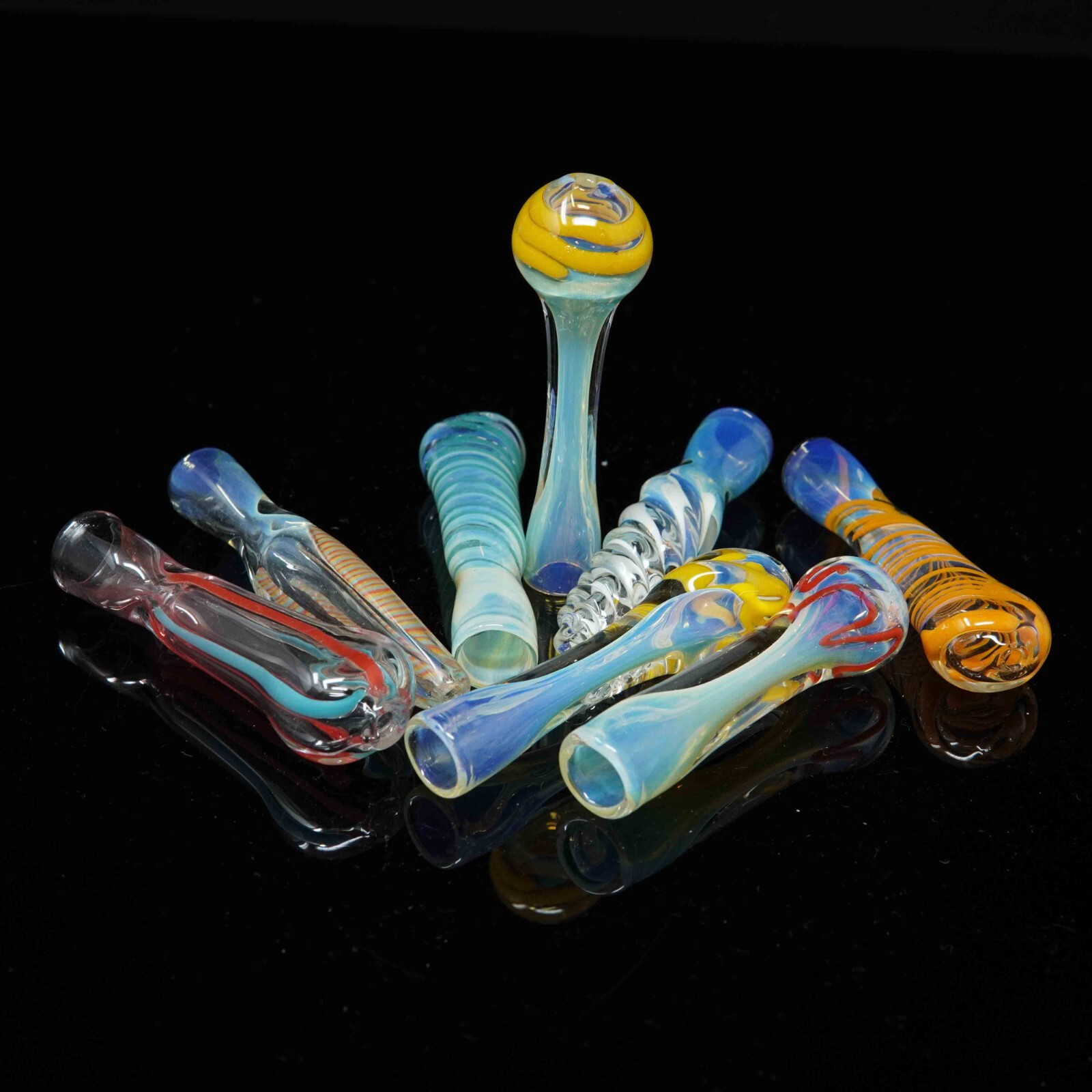 3 inch Handmade Thick Colorful Assorted Tobacco Smoking Bowl Small Glass Pipes