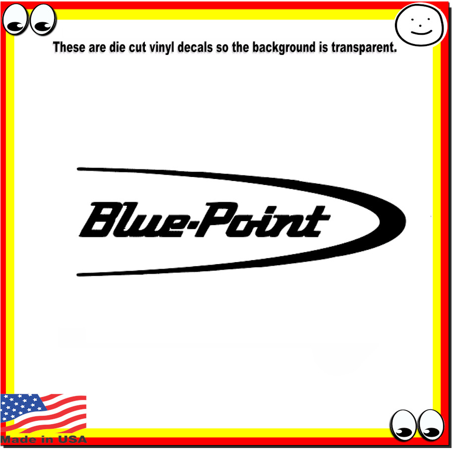 Bluepoint Tools Vinyl Cut Decal Sticker Logo for car truck laptop toolbox