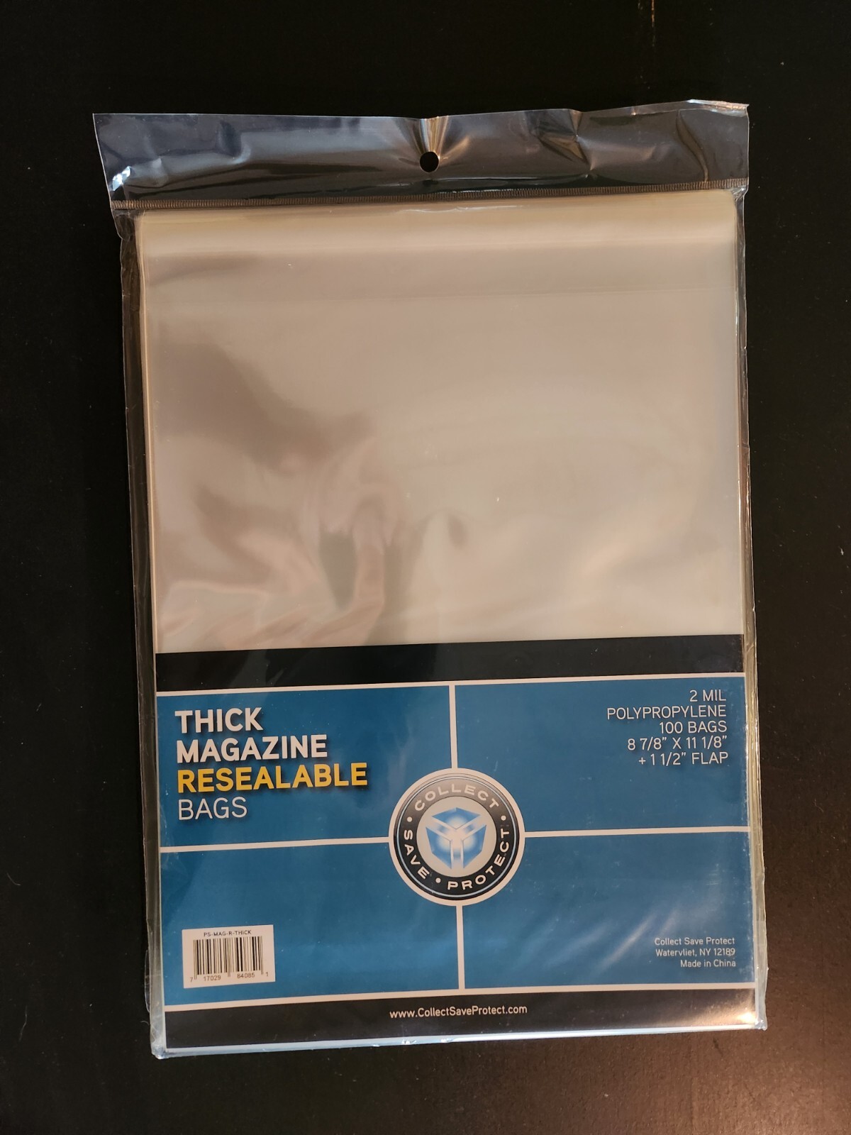 100 Thick Magazine Sleeves Resealable Plastic Storage Bags 8 7/8″ x 11 1/8″