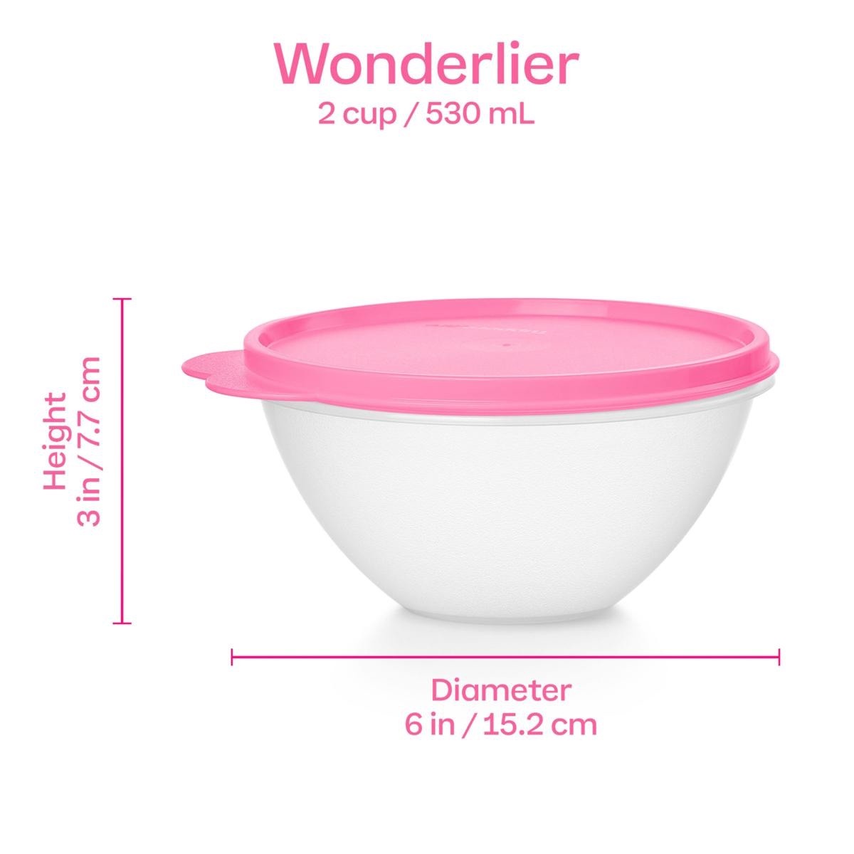 *Tupperware 14PC Wonderlier Vintage Series Bowl Set—Multicolor Bowls/Clear Lids