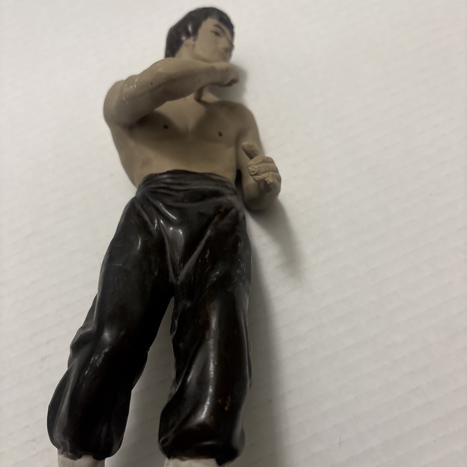 Bruce Lee 10” Statue Collectable 1960’s Vintage handcrafted matte ceramic