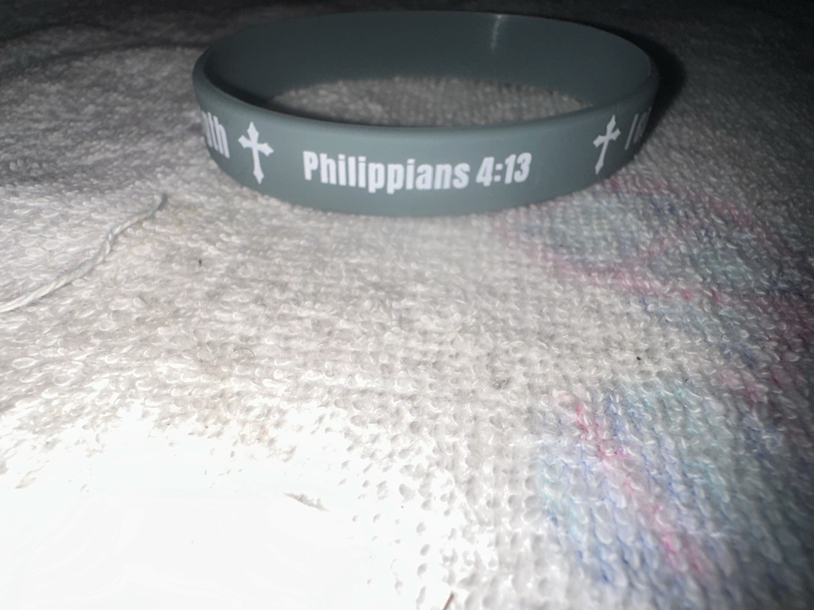 Christian Bible Verse Silicone Wristbands , Faith bracelet (4 pack)