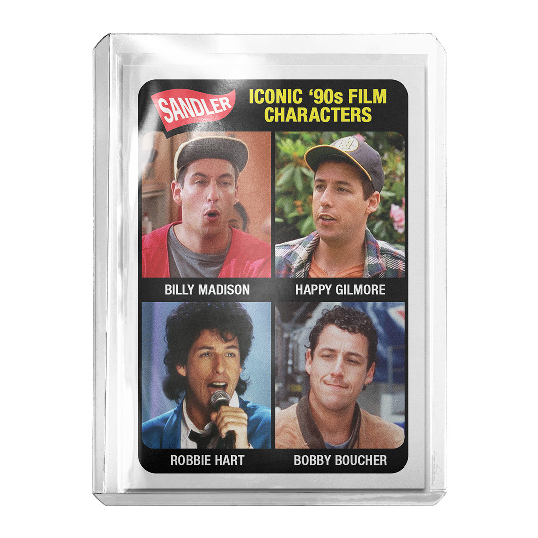 Adam Sandler x Iconic 90s Film Characters Custom 65 Style Novelty Baseball Card