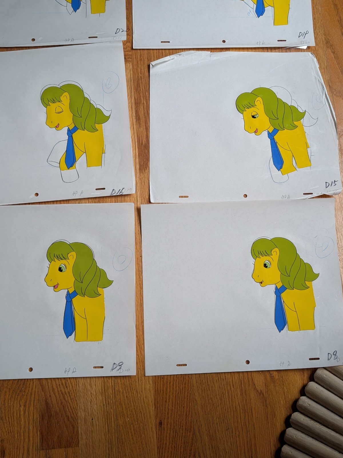 Huge 80’s Lot Of 17 My Little Pony Original Production Painted Animation Cel Art