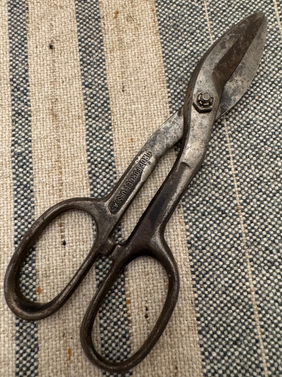 Stanley 1548 Snips Cutters Drop Forged Sheet Metal Shears USA Made