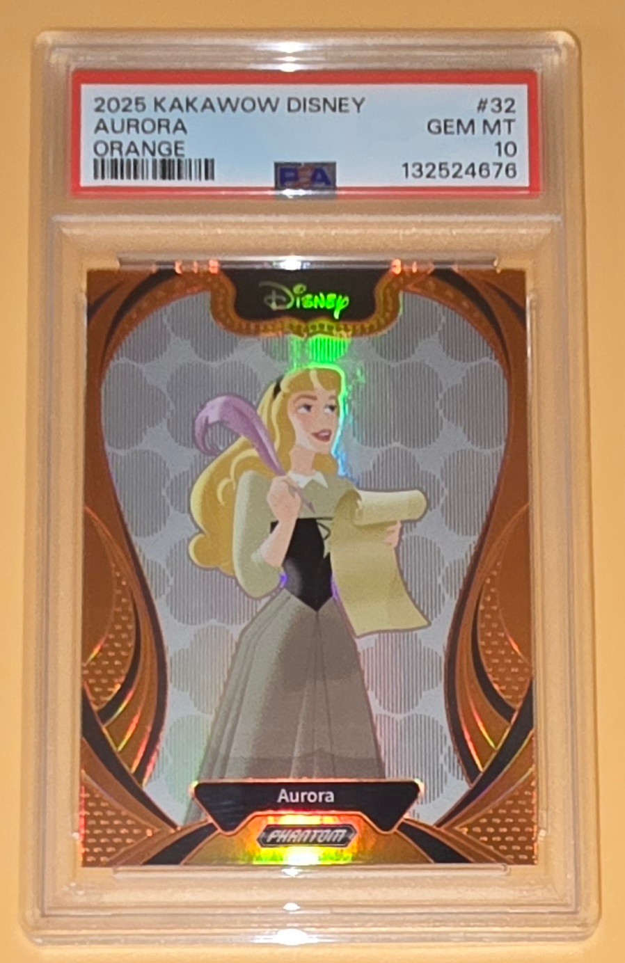 Aurora PSA 10 #d Orange /50 Low Pop 1 2025 Kakawow Phantom Disney Parallel Card