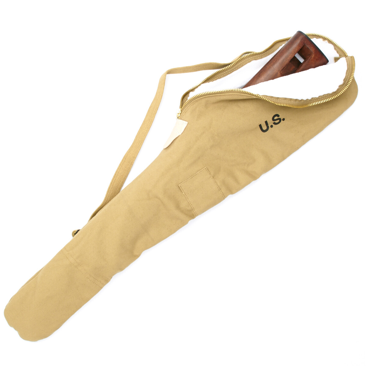 U.S. WWII Fleece Lined M1 Carbine Case with Carry Strap – Marked U.S.